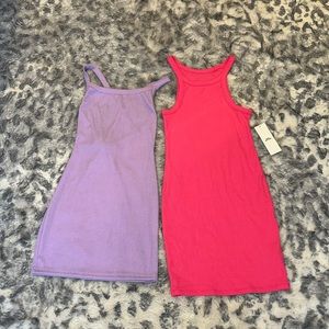 urban outfitters & shein ribbed knit body con dresses